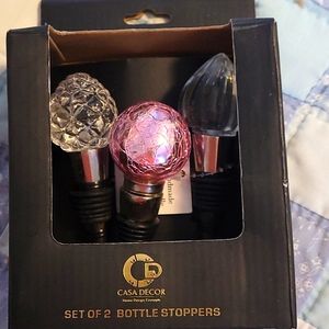 Set of 3 wine bottle stoppers 🍷
